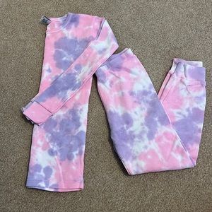 B Steps Kids Tie Dye Pajama Set